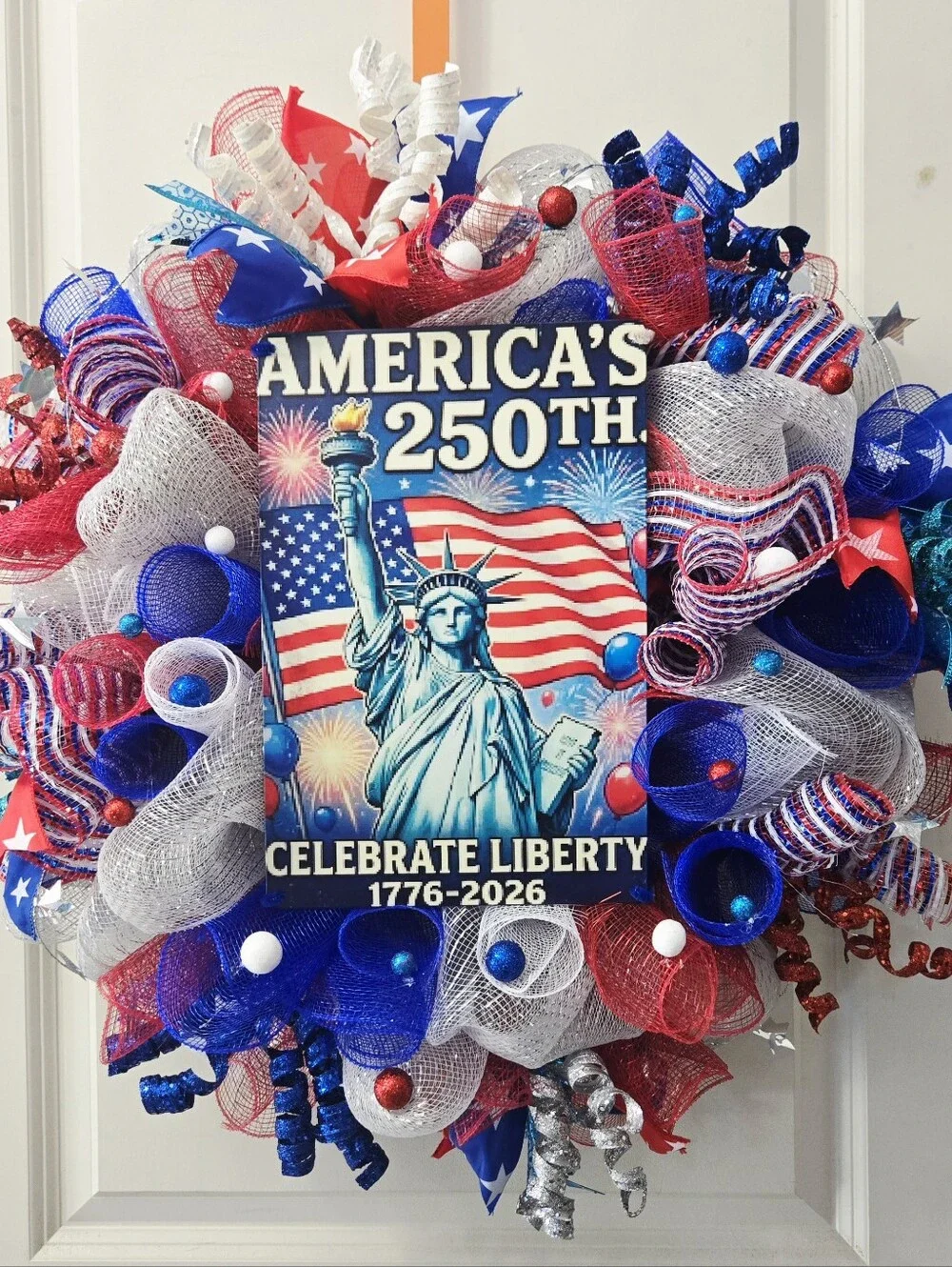 Celebrate Liberty 250th America Patriotic Wreath